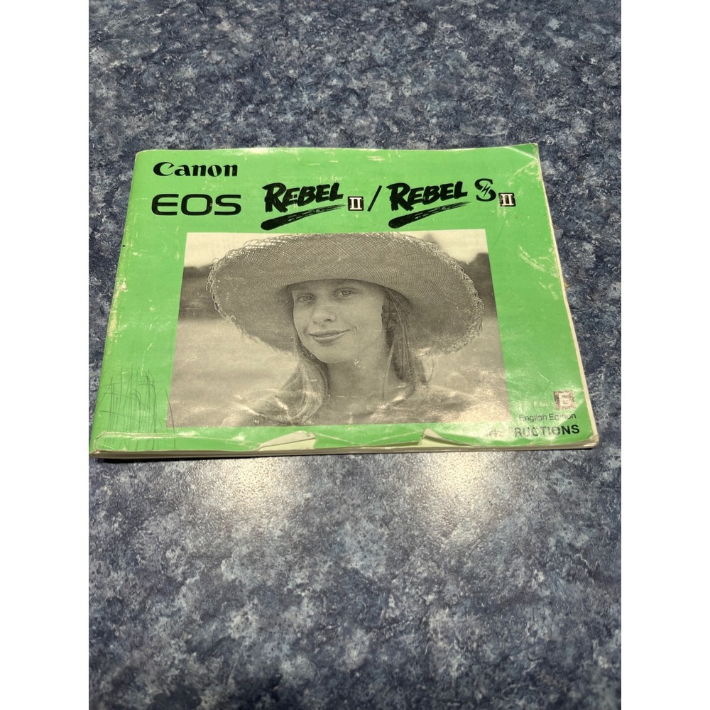 Canon EOS Rebel II Rebel S II Instruction Manual English Edition 1991 Vintage